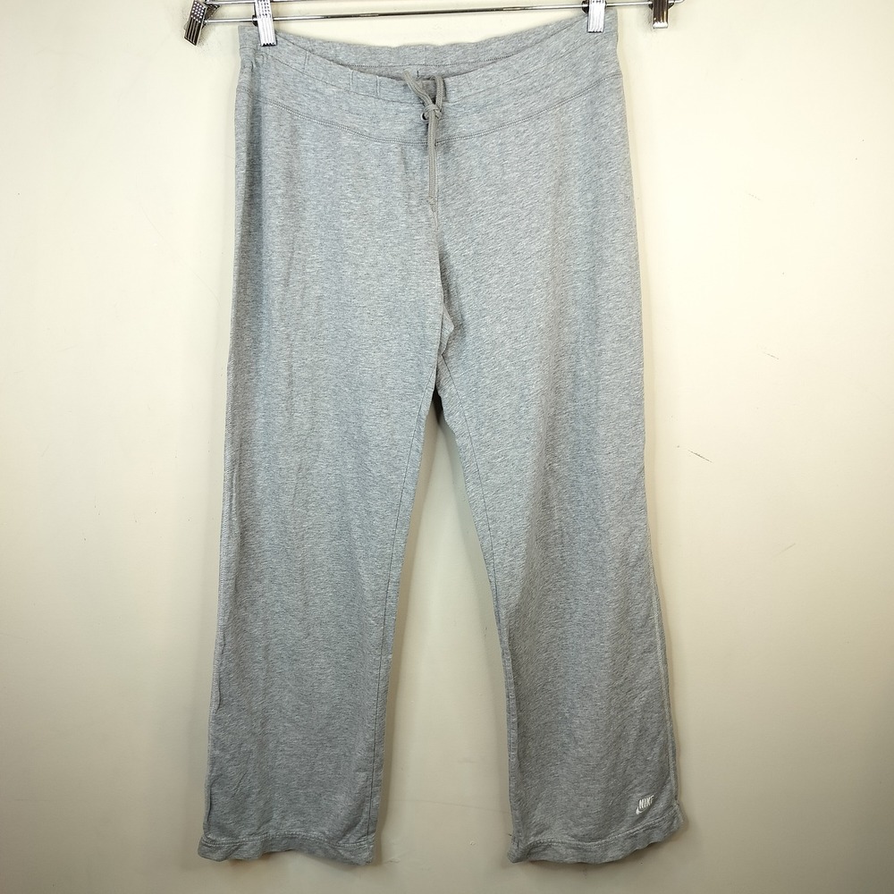 Nike Drawstring Lounge Athletic Pants XL 16-18 Women's Wide Leg Gray